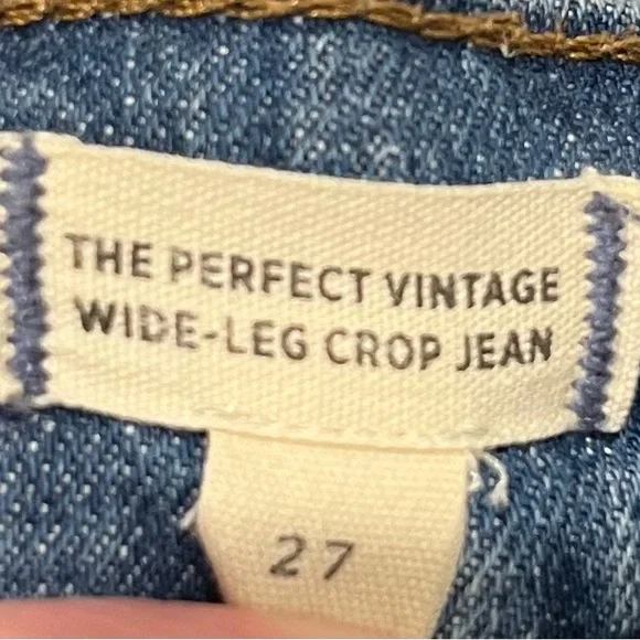 Madewell Perfect Vintage Wide Leg Crop jeans size 27 - Picture 2 of 6